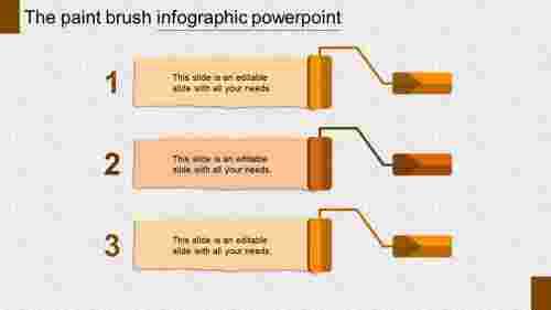 infographic powerpont-The paint brush infographic powerpoint-orange-3